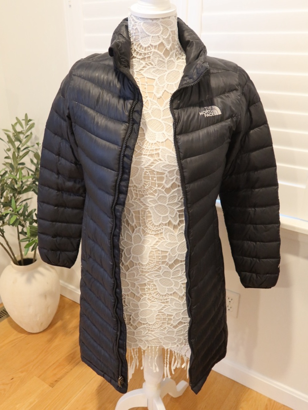 The North Face Women's Black Long Puffer Coat